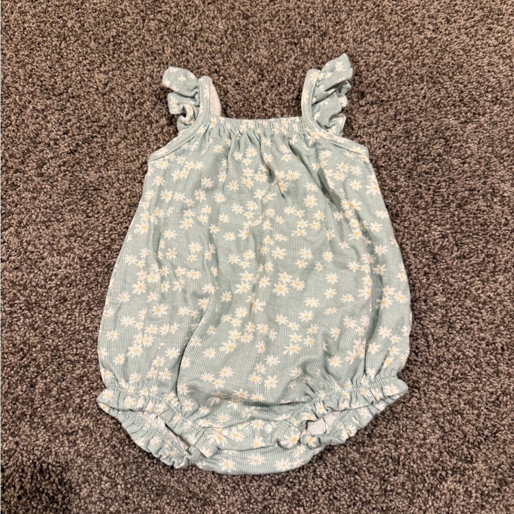 Floral Blue Kids One Piece